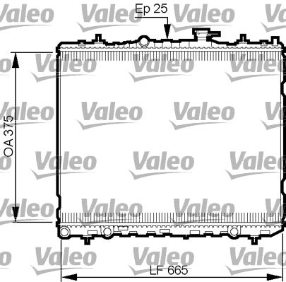 735509 VALEO Радиатор, охлаждение двигателя