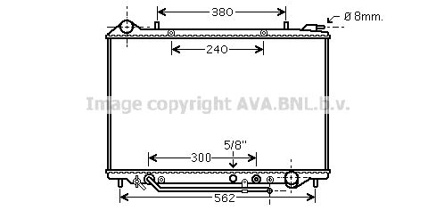 OL2405 AVA QUALITY COOLING Радиатор, охлаждение двигателя