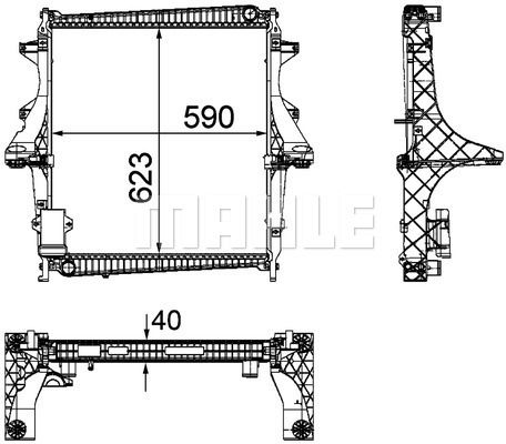 CR1172000P MAHLE Радиатор, охлаждение двигателя