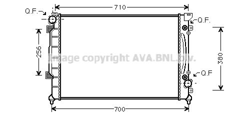 AIA2157 AVA QUALITY COOLING Радиатор, охлаждение двигателя