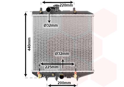 11002025 VAN WEZEL Радиатор, охлаждение двигателя