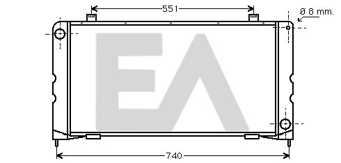 31R05030 EACLIMA Радиатор, охлаждение двигателя