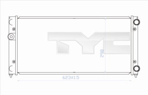 7370028 TYC Радиатор, охлаждение двигателя