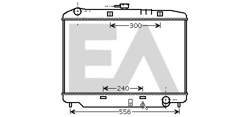 31R54088 EACLIMA Радиатор, охлаждение двигателя