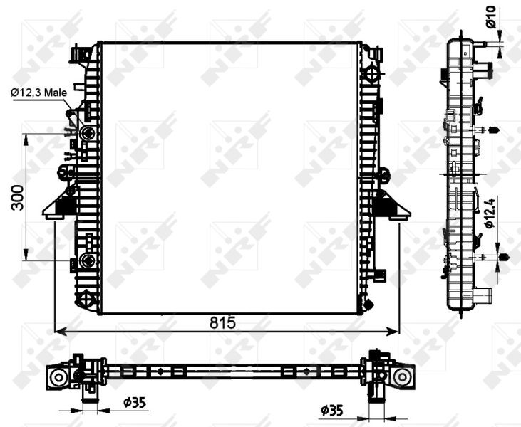 53097 NRF Радиатор, охлаждение двигателя