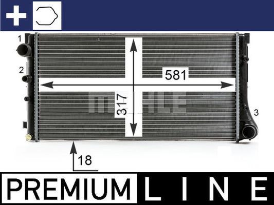 WG2182318 WILMINK GROUP Радиатор, охлаждение двигателя