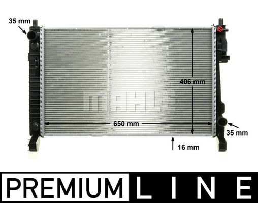 CR661000P MAHLE Радиатор, охлаждение двигателя