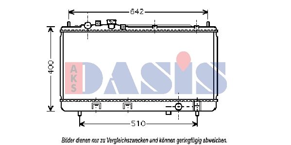 110045N AKS DASIS Радиатор, охлаждение двигателя