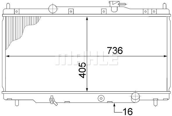 CR1459000S MAHLE Радиатор, охлаждение двигателя