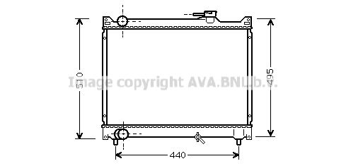 SZ2046 AVA QUALITY COOLING Радиатор, охлаждение двигателя