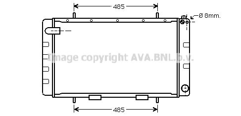 AU2065 AVA QUALITY COOLING Радиатор, охлаждение двигателя