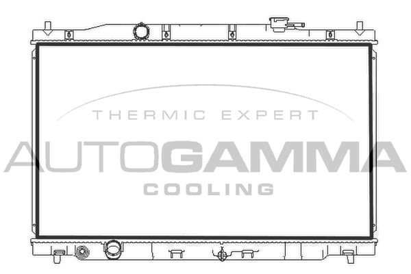 107780 AUTOGAMMA Радиатор, охлаждение двигателя