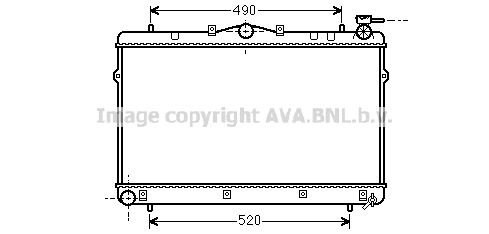 HYA2043 AVA QUALITY COOLING Радиатор, охлаждение двигателя