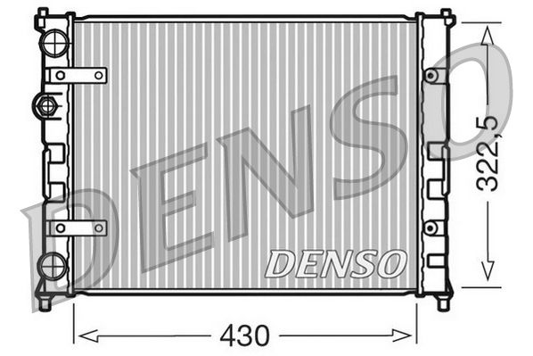 DRM26007 DENSO Радиатор, охлаждение двигателя