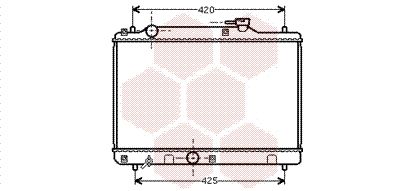 52002034 VAN WEZEL Радиатор, охлаждение двигателя