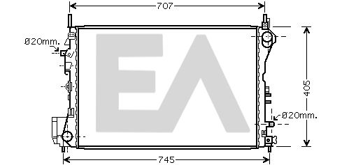 31R54210 EACLIMA Радиатор, охлаждение двигателя