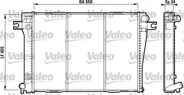 819271 VALEO Радиатор, охлаждение двигателя