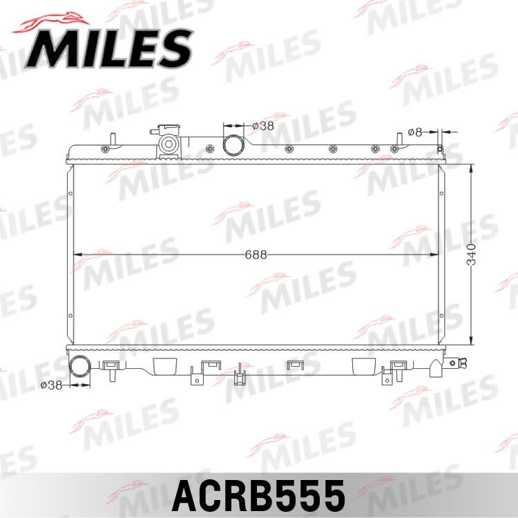 ACRB555 MILES Радиатор, охлаждение двигателя