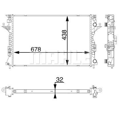 WG2182274 WILMINK GROUP Радиатор, охлаждение двигателя