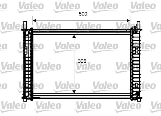 734274 VALEO Радиатор, охлаждение двигателя