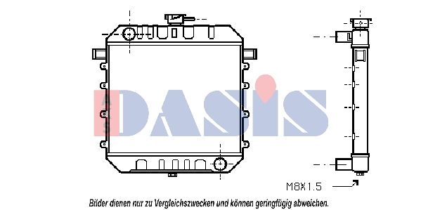 150036N AKS DASIS Радиатор, охлаждение двигателя