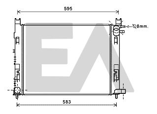 31R15002 EACLIMA Радиатор, охлаждение двигателя