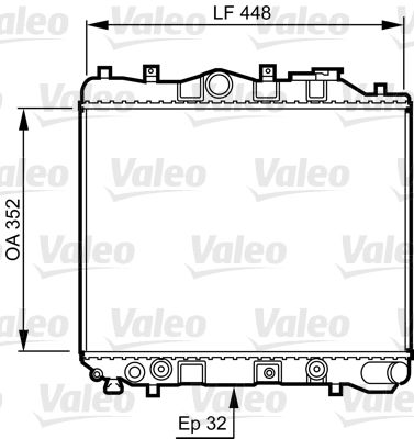 730435 VALEO Радиатор, охлаждение двигателя