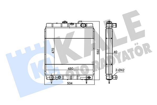 105900 KALE OTO RADYATÖR Радиатор, охлаждение двигателя
