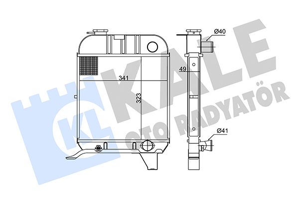 163600 KALE OTO RADYATÖR Радиатор, охлаждение двигателя