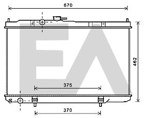 31R18133 EACLIMA Радиатор, охлаждение двигателя