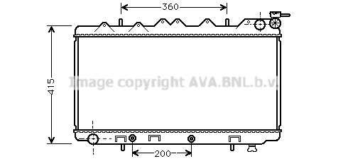 DN2125 AVA QUALITY COOLING Радиатор, охлаждение двигателя