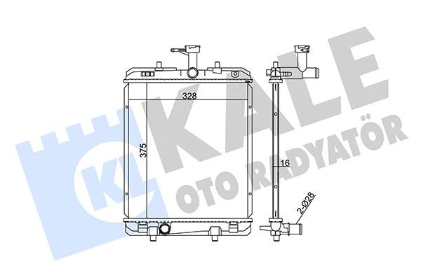 364400 KALE OTO RADYATÖR Радиатор, охлаждение двигателя