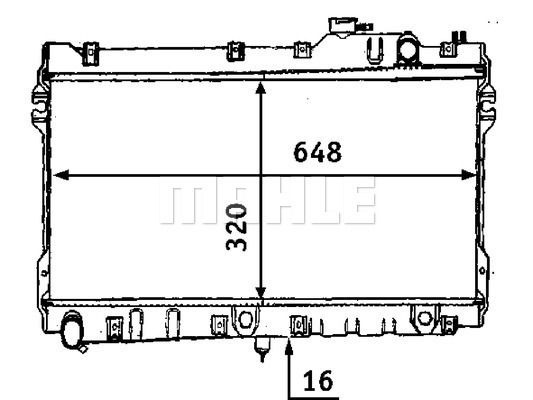 CR185000S MAHLE Радиатор, охлаждение двигателя