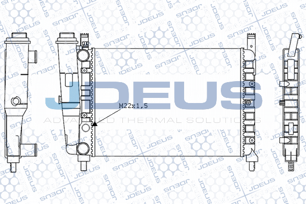 M0110410 JDEUS Радиатор, охлаждение двигателя