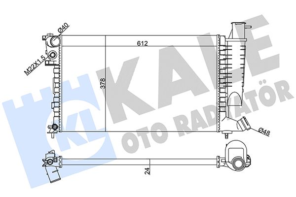 351810 KALE OTO RADYATÖR Радиатор, охлаждение двигателя