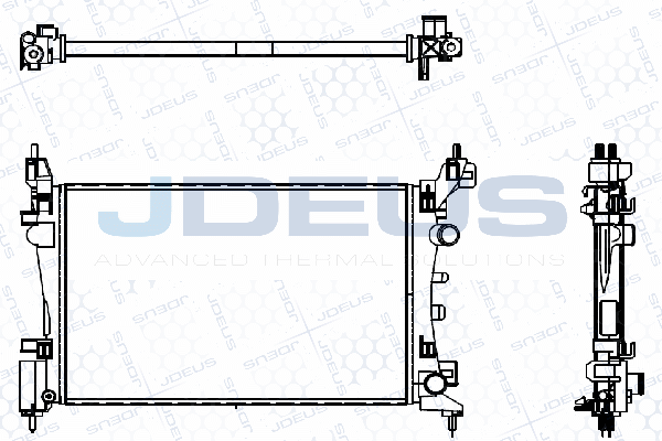 M0200950 JDEUS Радиатор, охлаждение двигателя