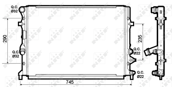 WG1722075 WILMINK GROUP Радиатор, охлаждение двигателя