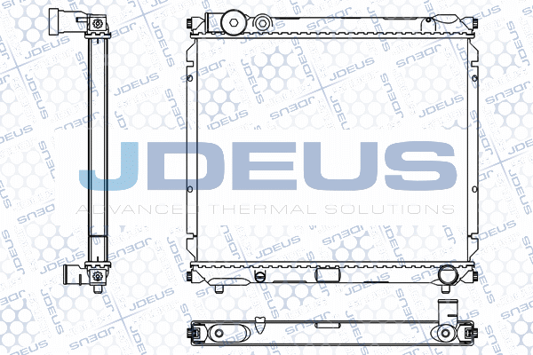 M042008A JDEUS Радиатор, охлаждение двигателя