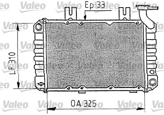 730411 VALEO Радиатор, охлаждение двигателя