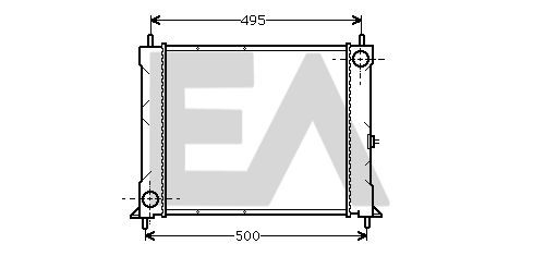 31R05009 EACLIMA Радиатор, охлаждение двигателя