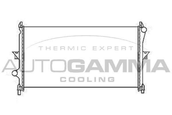107250 AUTOGAMMA Радиатор, охлаждение двигателя