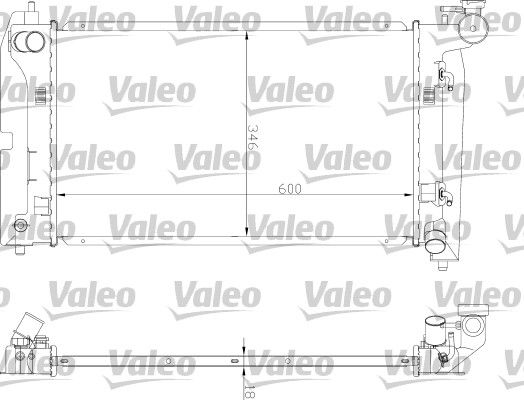 734851 VALEO Радиатор, охлаждение двигателя