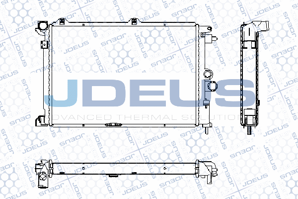 RA0200630 JDEUS Радиатор, охлаждение двигателя