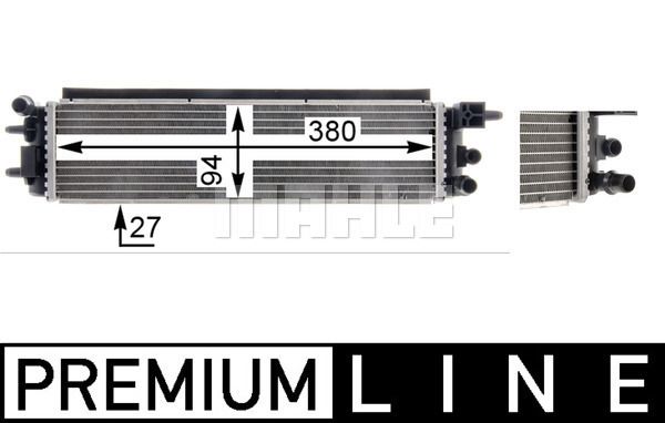 CR1969000P MAHLE Радиатор, охлаждение двигателя