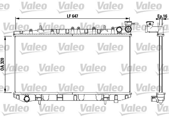 731670 VALEO Радиатор, охлаждение двигателя