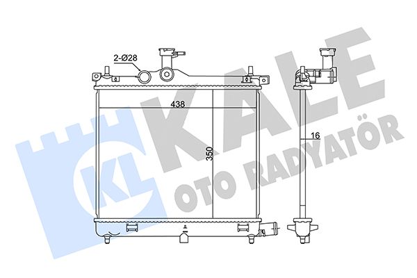 341975 KALE OTO RADYATÖR Радиатор, охлаждение двигателя