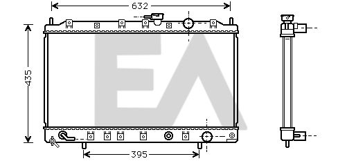 31R51053 EACLIMA Радиатор, охлаждение двигателя