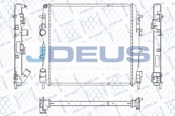 M0230880 JDEUS Радиатор, охлаждение двигателя