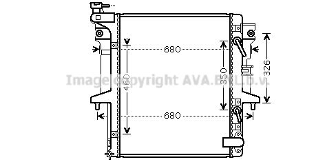 MT2204 AVA QUALITY COOLING Радиатор, охлаждение двигателя