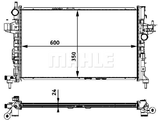 CR422000S MAHLE Радиатор, охлаждение двигателя